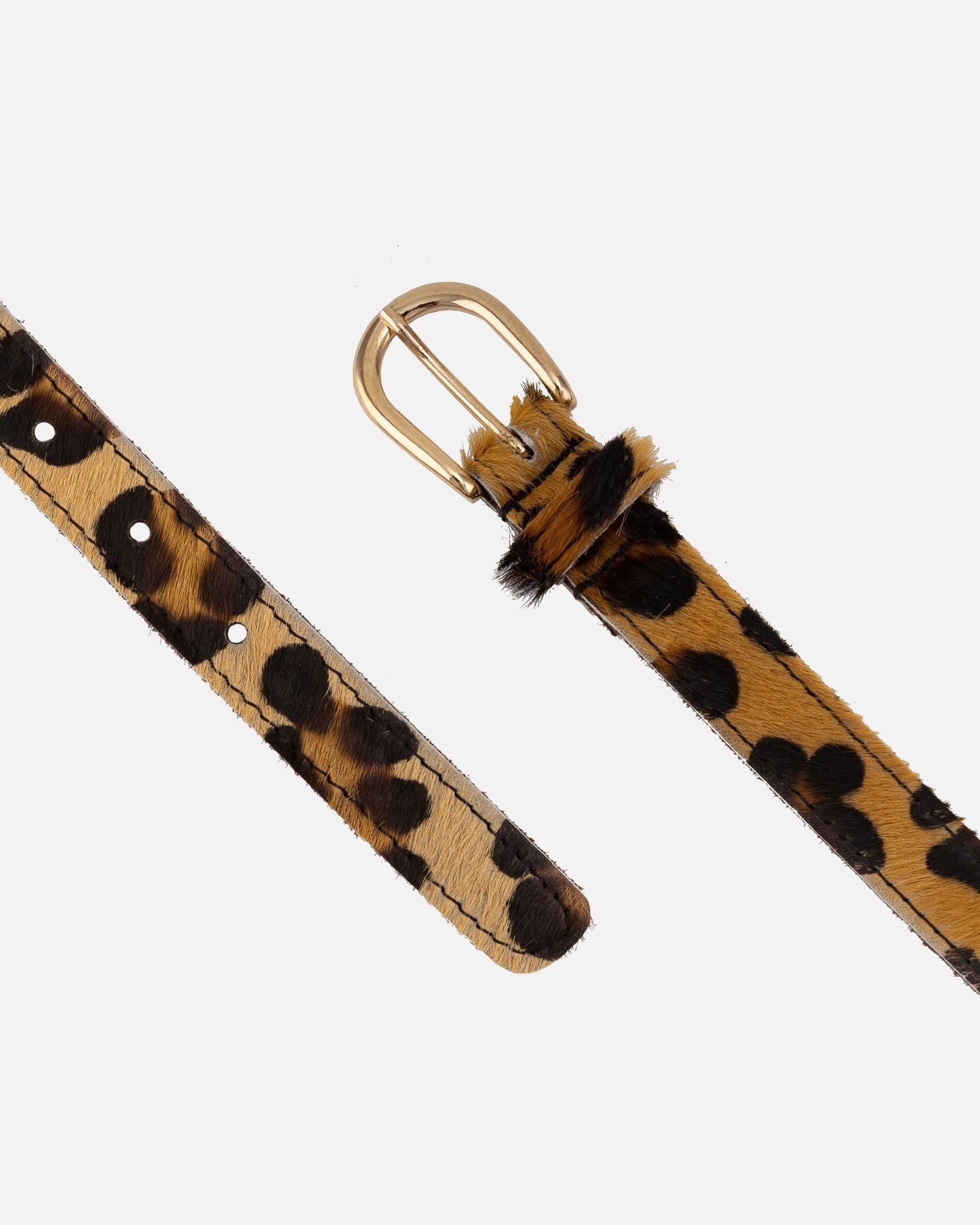 Amsterdam Heritage "Dania" Skinny Cow Hair Belt