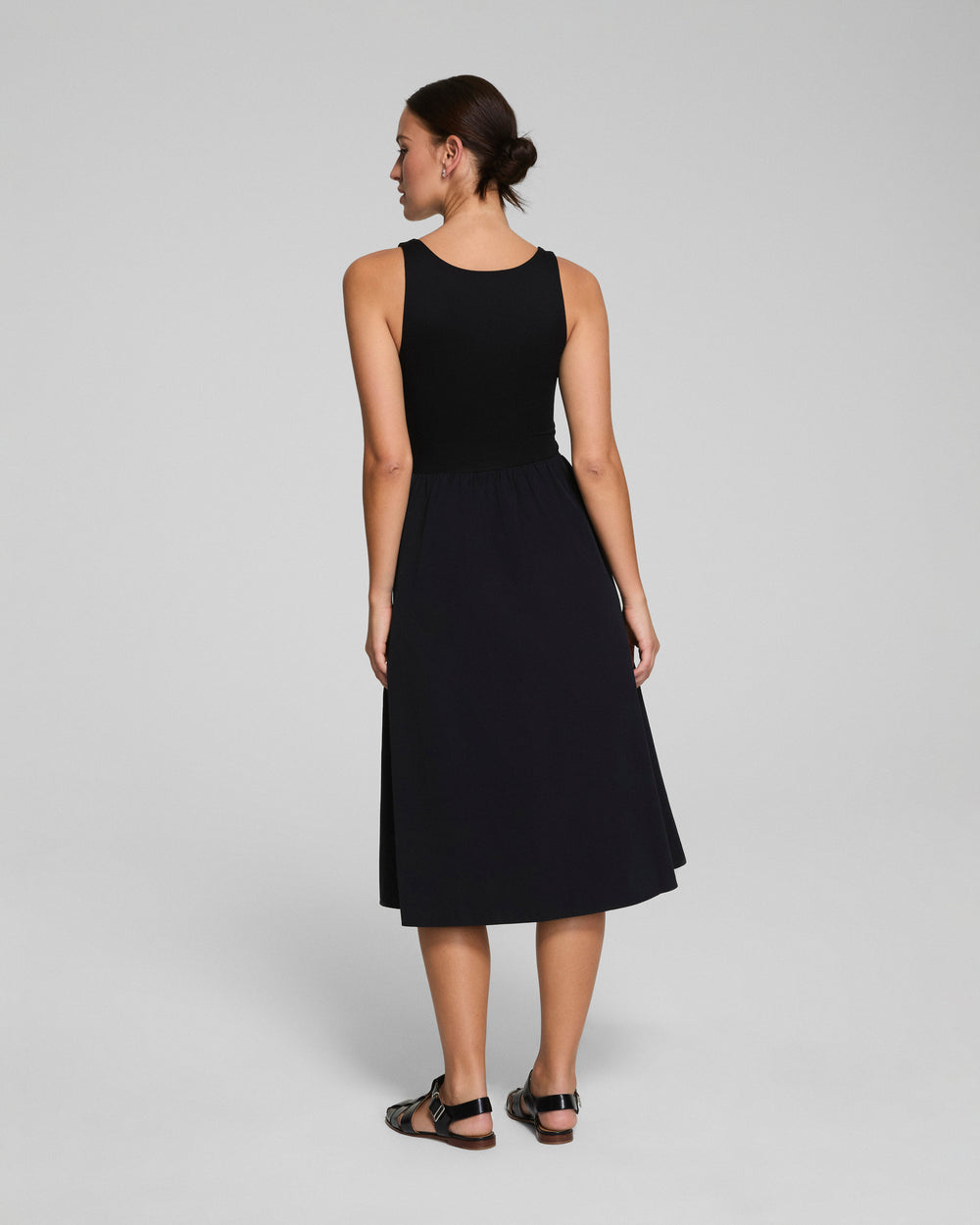 SPANXsmooth™ Jersey Scoop Neck Tank Midi Dress - Classic Black
