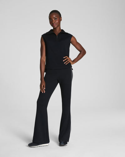 Spanx AirPique Sleeveless Half Zip - Very Black