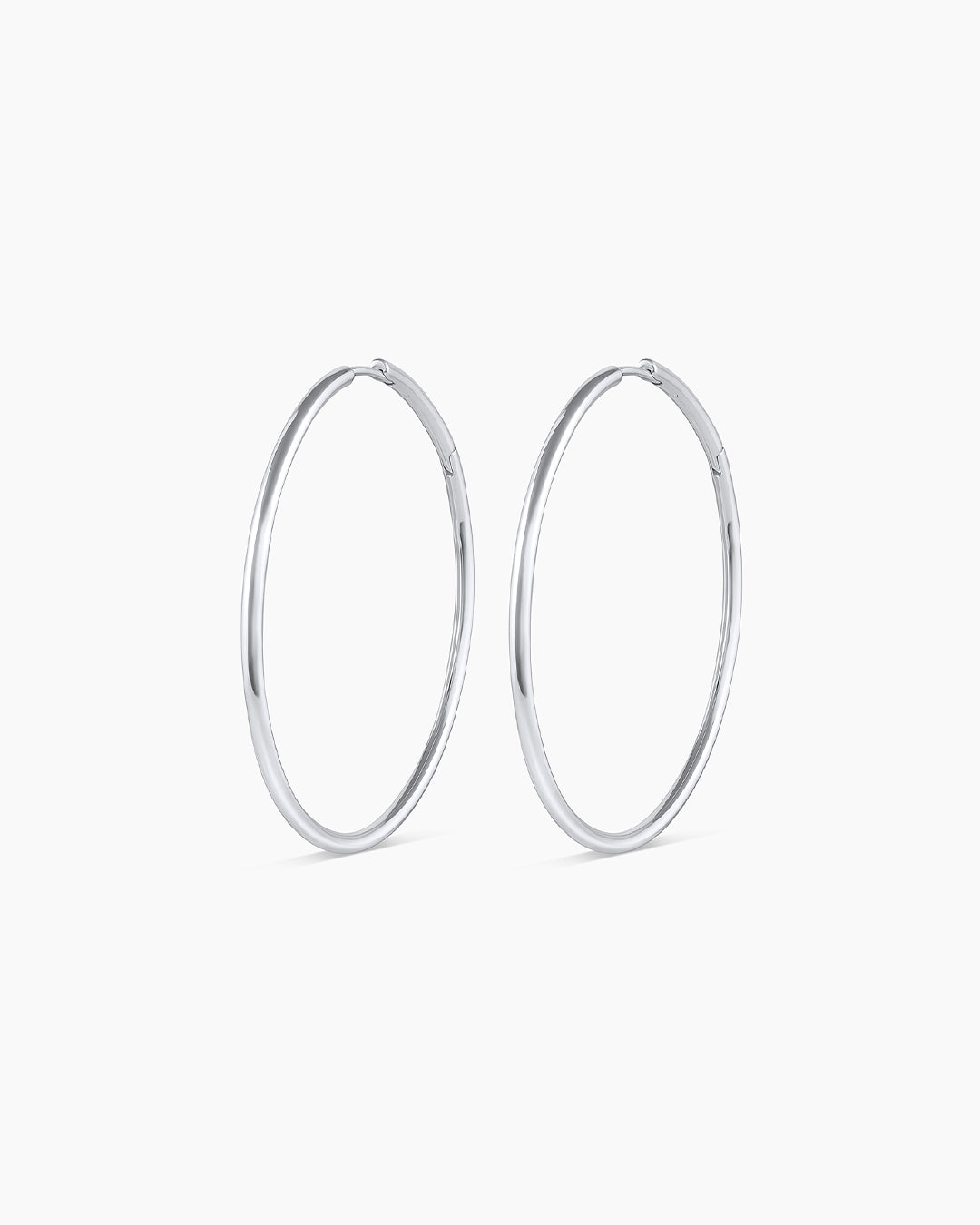 Gorjana Sloane Statement Hoops-Silver