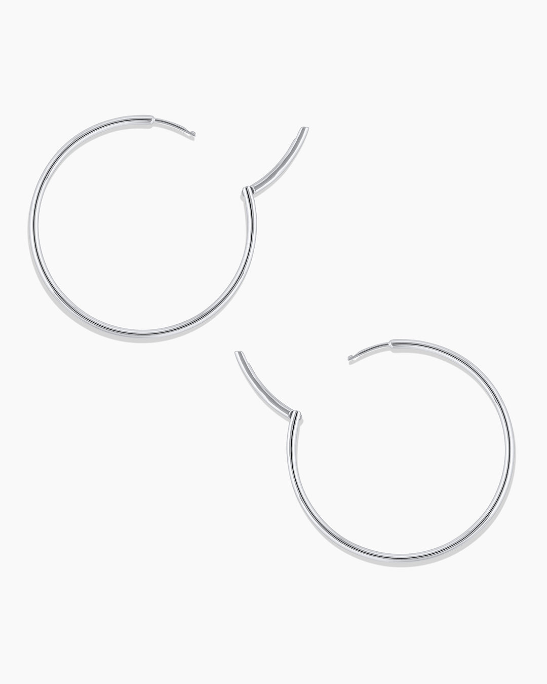 Gorjana Sloane Statement Hoops-Silver