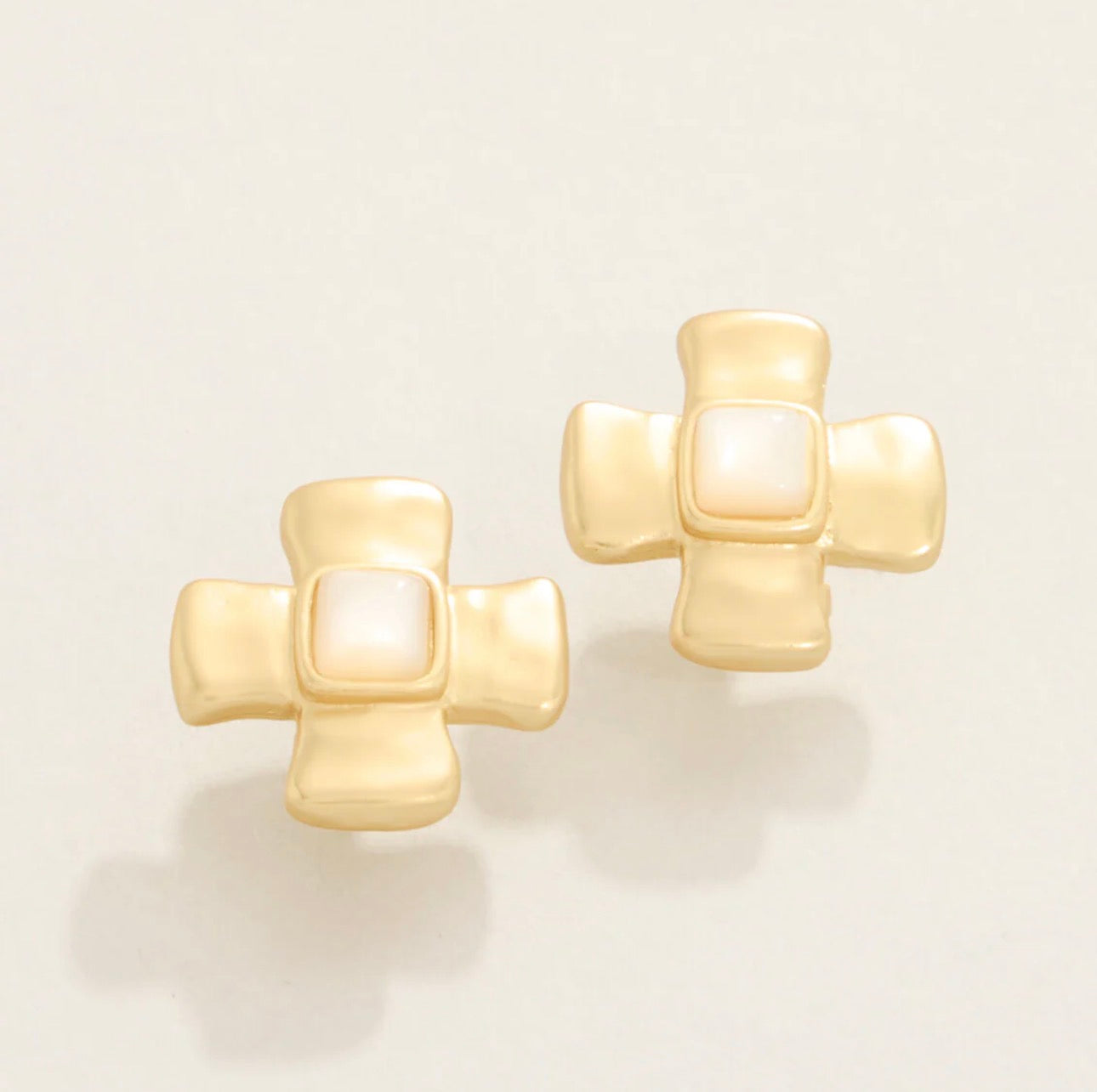 Spartina 449 Affirmation Stud Earrings- MOP