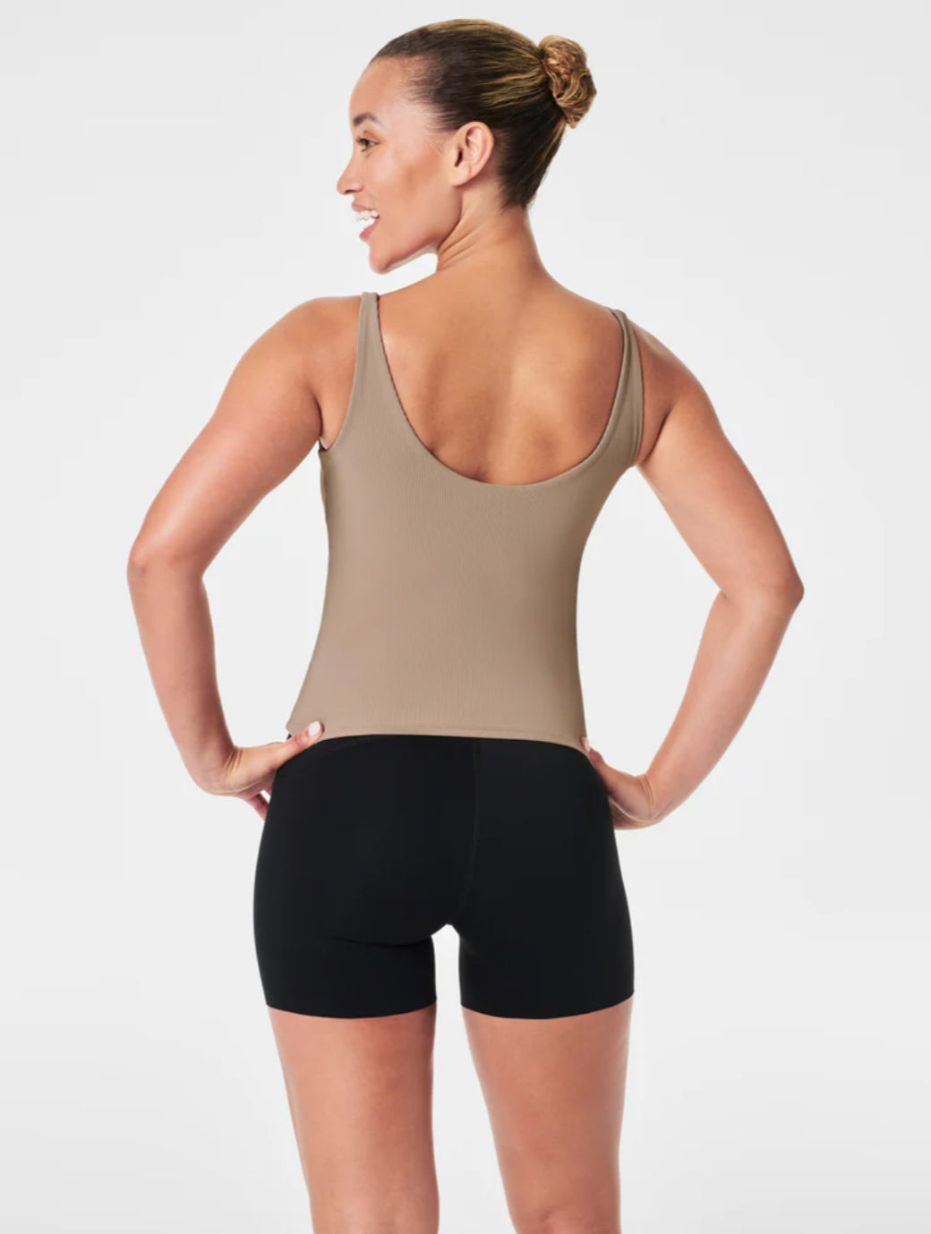 SPANXshape™ Get Moving
Contour Rib Shelf Tank -Driftwood