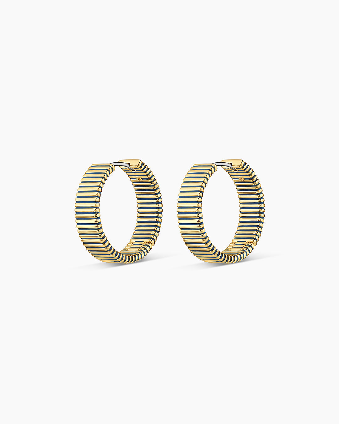 Gorjana Catalina Enamel Hoops-Navy