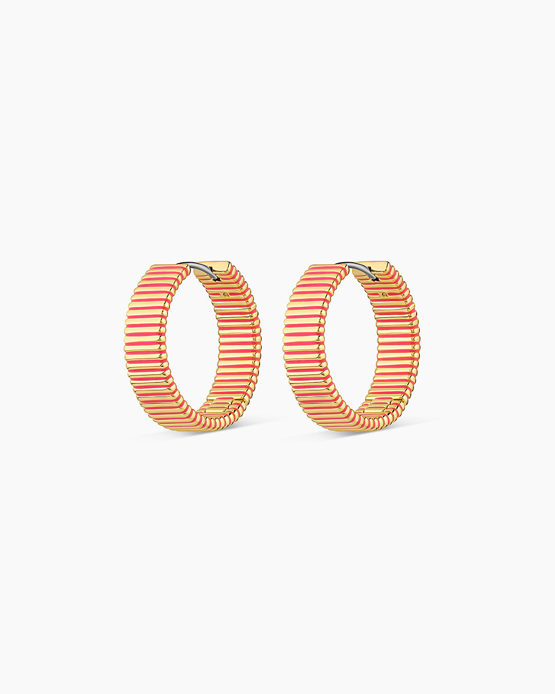 Gorjana Catalina Enamel Hoops-Pink