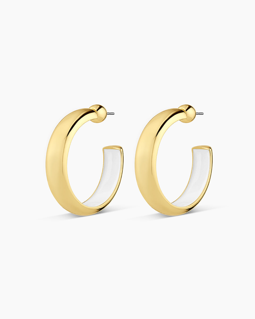 Gorjana Paseo Hoops-White