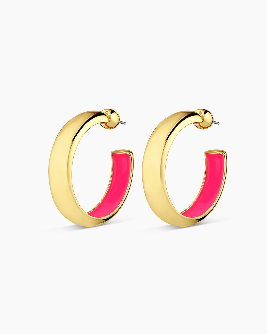 Gorjana Paseo Hoops-Pink