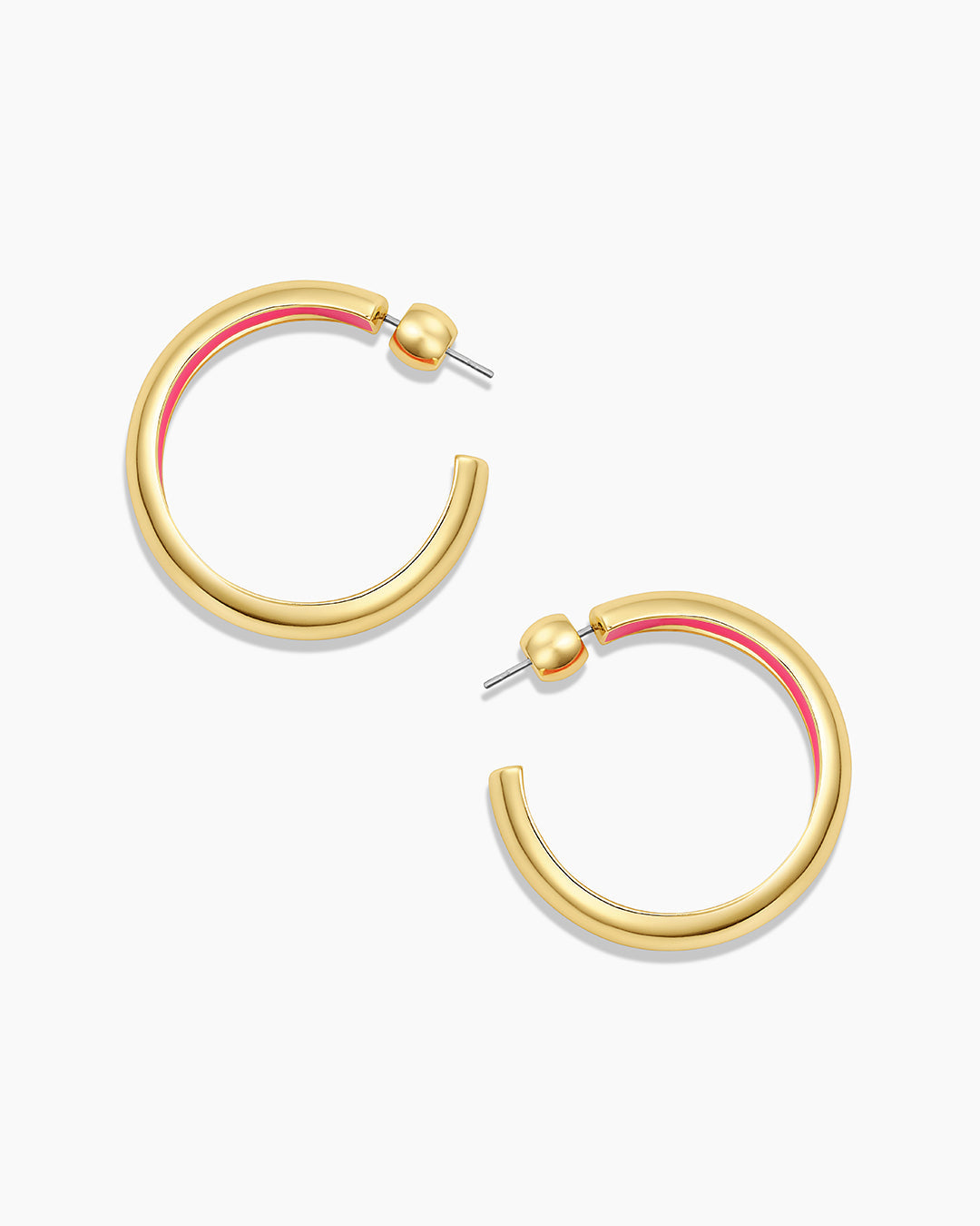 Gorjana Paseo Hoops-Pink