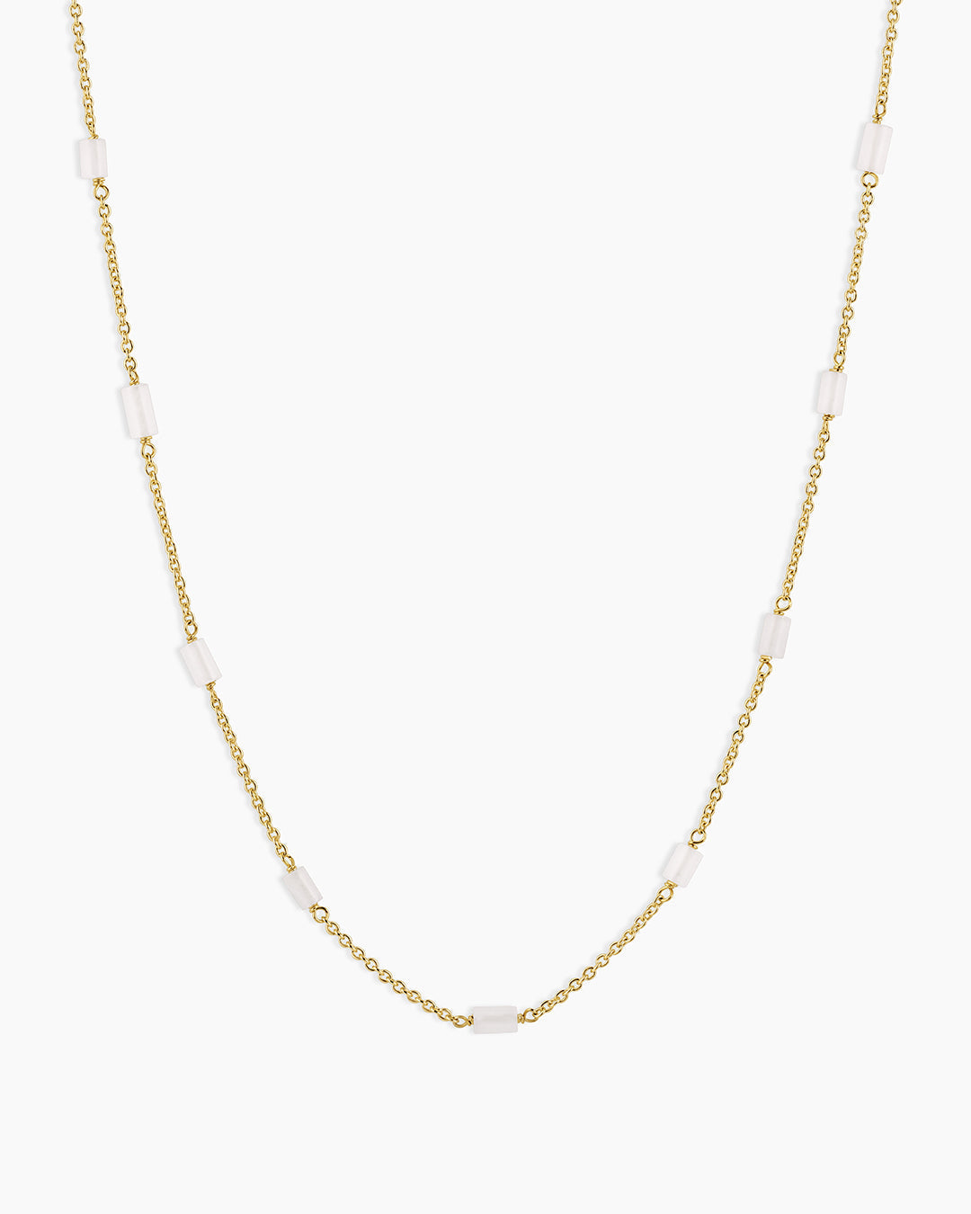 Gorjana Tatum Bead Necklace-White