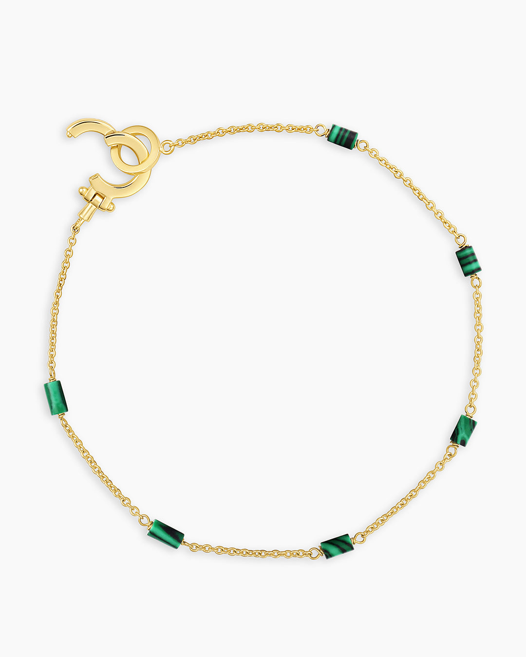 Gorjana Tatum Bracelet-Malachite Green