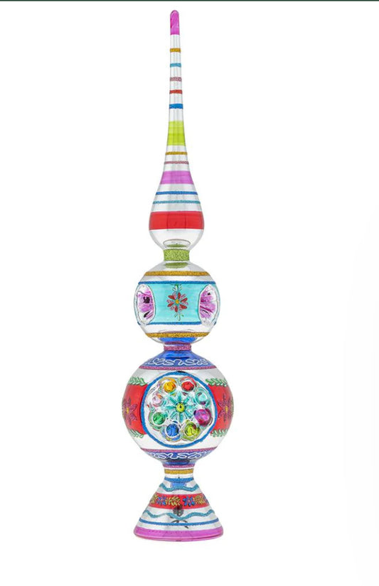 Shiny Bright "Christmas Confetti" 13" Finial