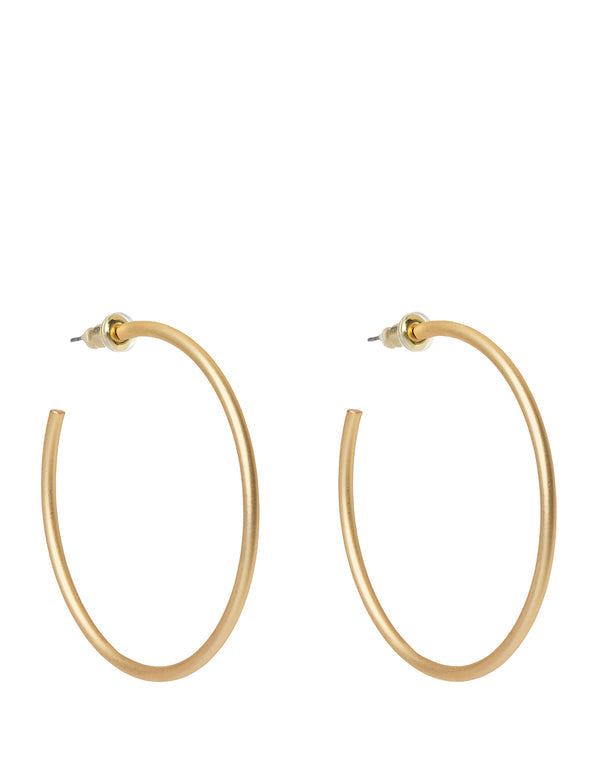Spartina 449 Fine Line Hoop Earrings -Gold