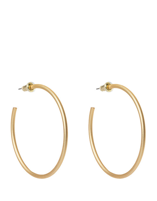 Spartina 449 Fine Line Hoop Earrings -Gold