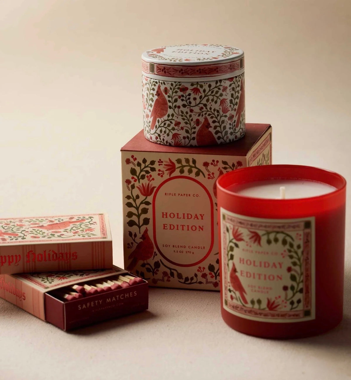 Rifle Paper Co. "Cardinals Holiday" 3oz. Candle
