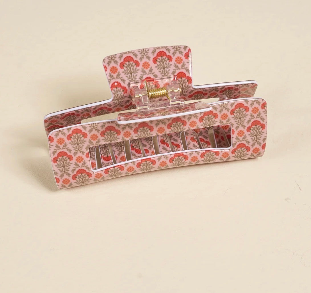 The Darling Effect Claw Clip-Everbloom Dusty Rose