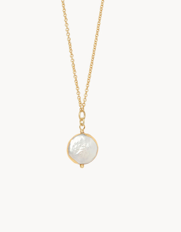 Spartina 449 SLV Necklace-Survivor/Coin Pearl
