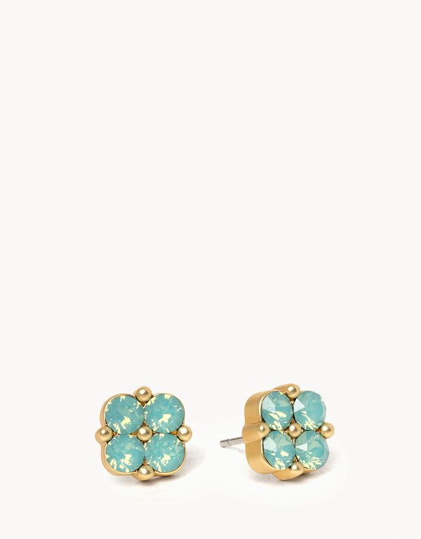 Spartina 449 Sea La Vie Stud Earrings - Blessed/Sea Foam Clover