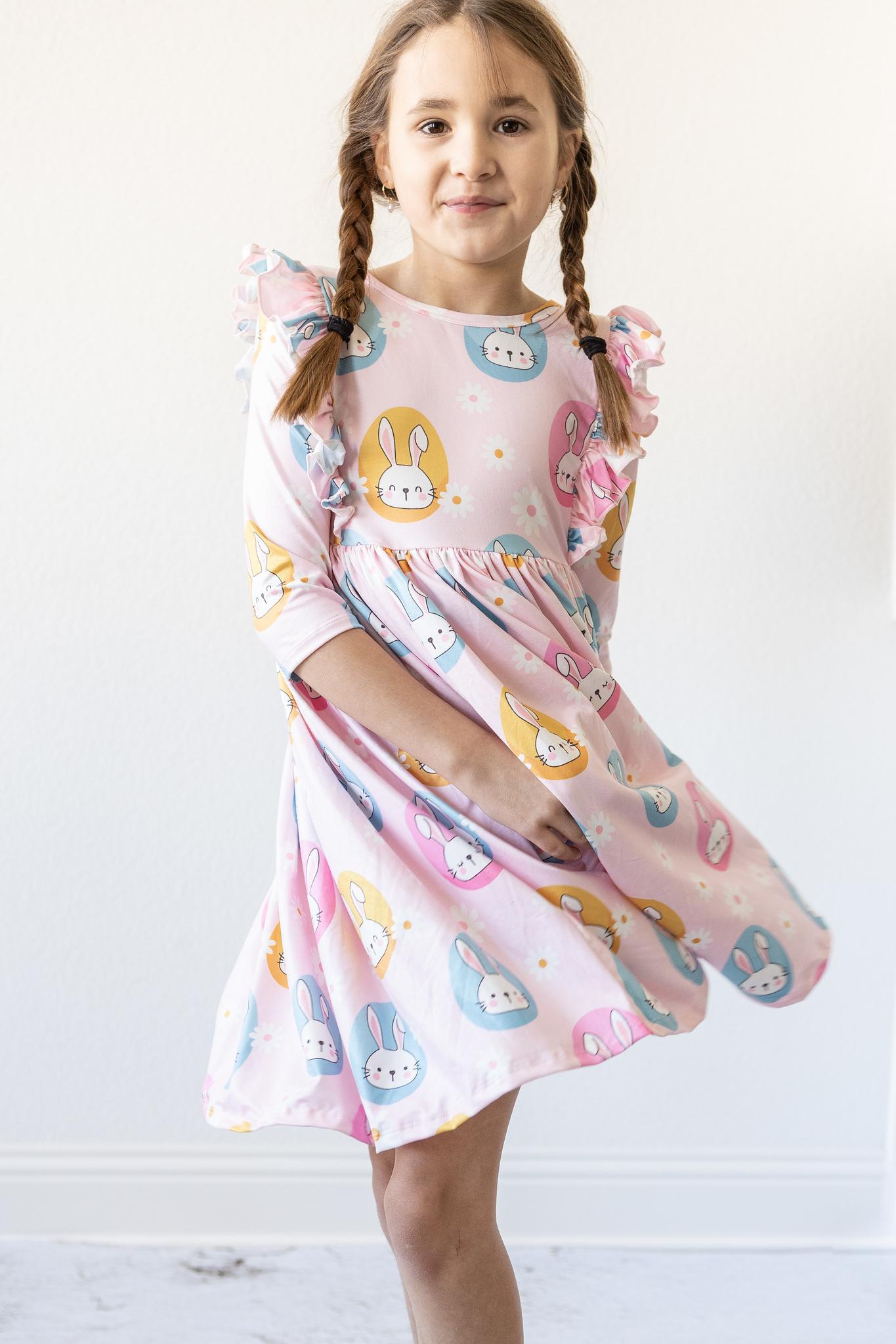 Mila & Rose "Hop 'til You Drop" Ruffle Twirl Dress