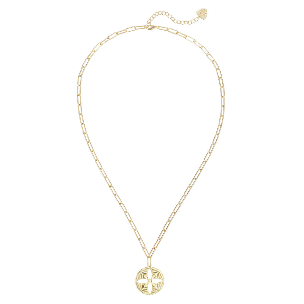 Natalie Wood Designs "Sea Breeze" Pendant Necklace-Gold