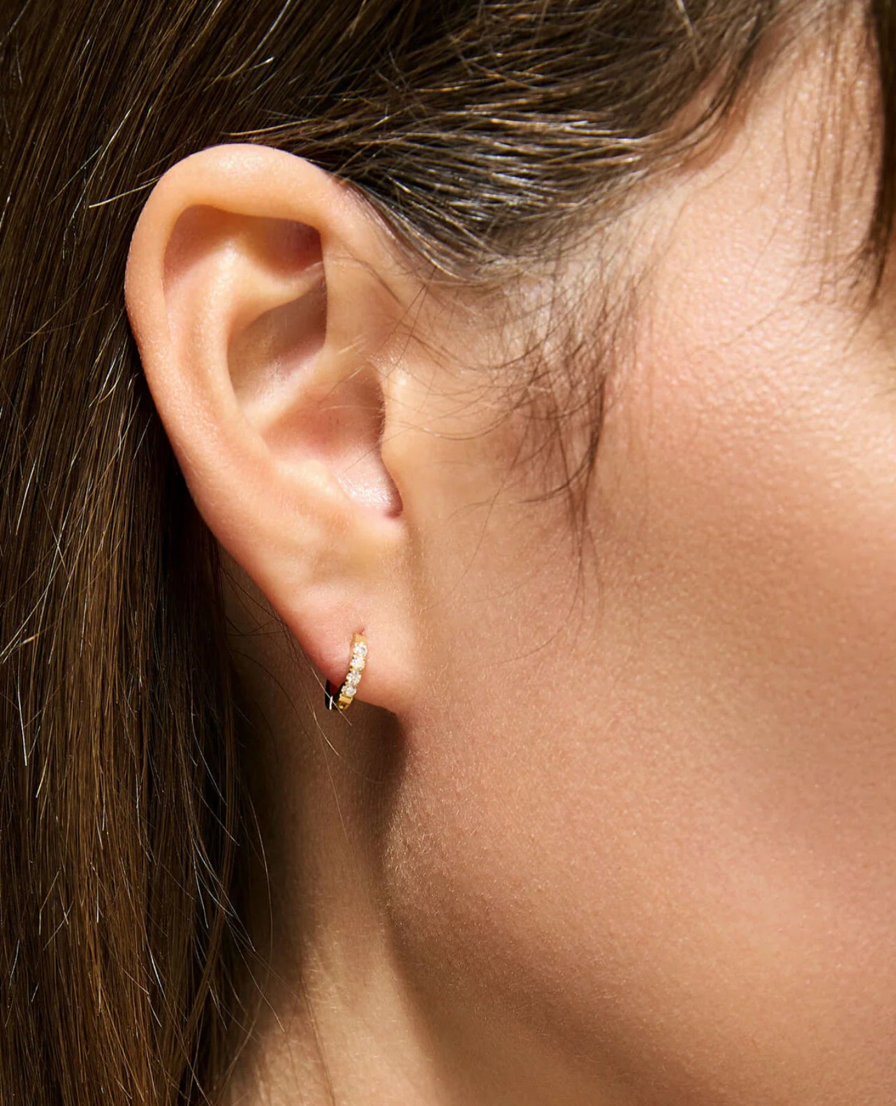Spartina 449 SP Sunrise Hoop Earring-9mm Crystal