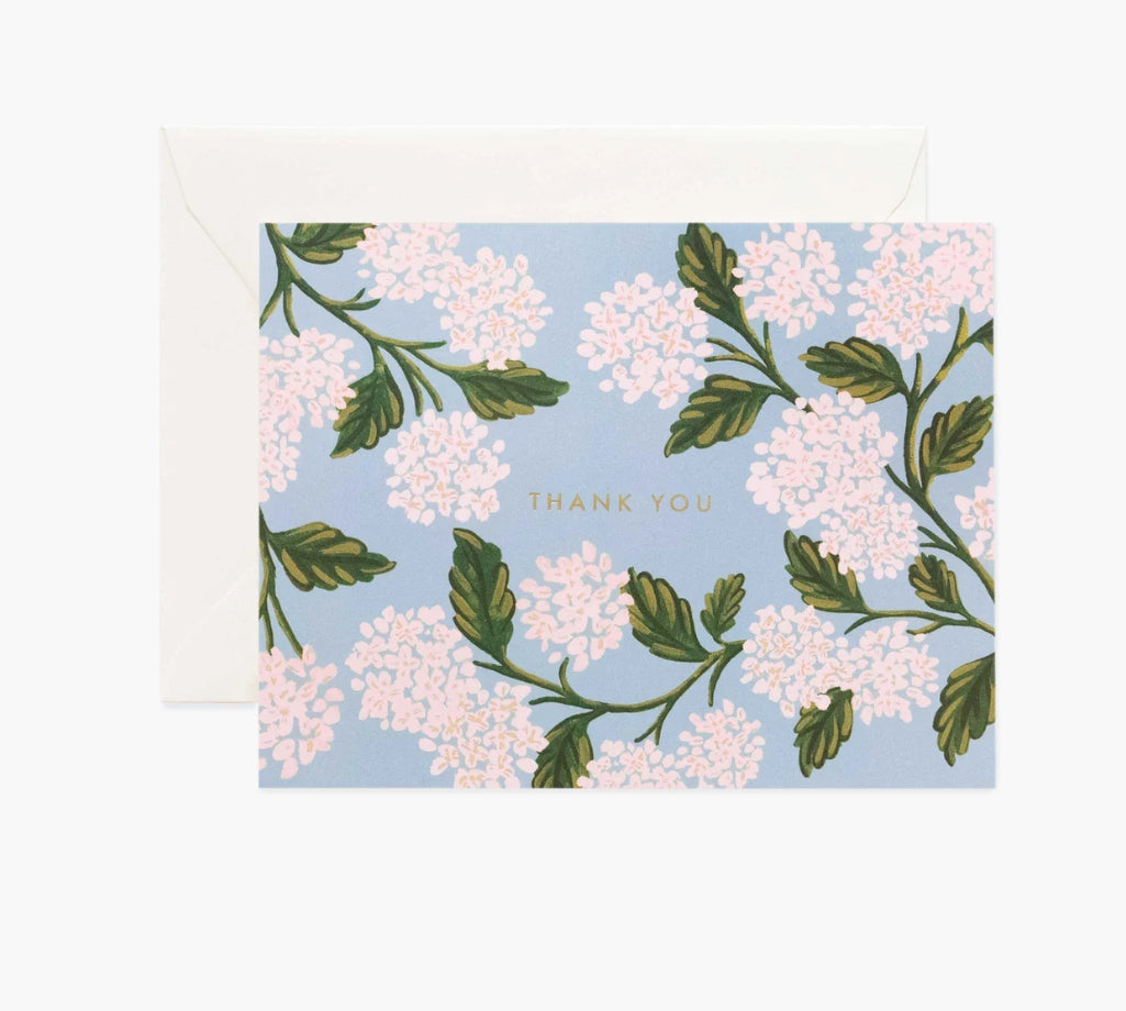 Rifle Paper Co. Boxed “Hydrangea” Thank You Card Set