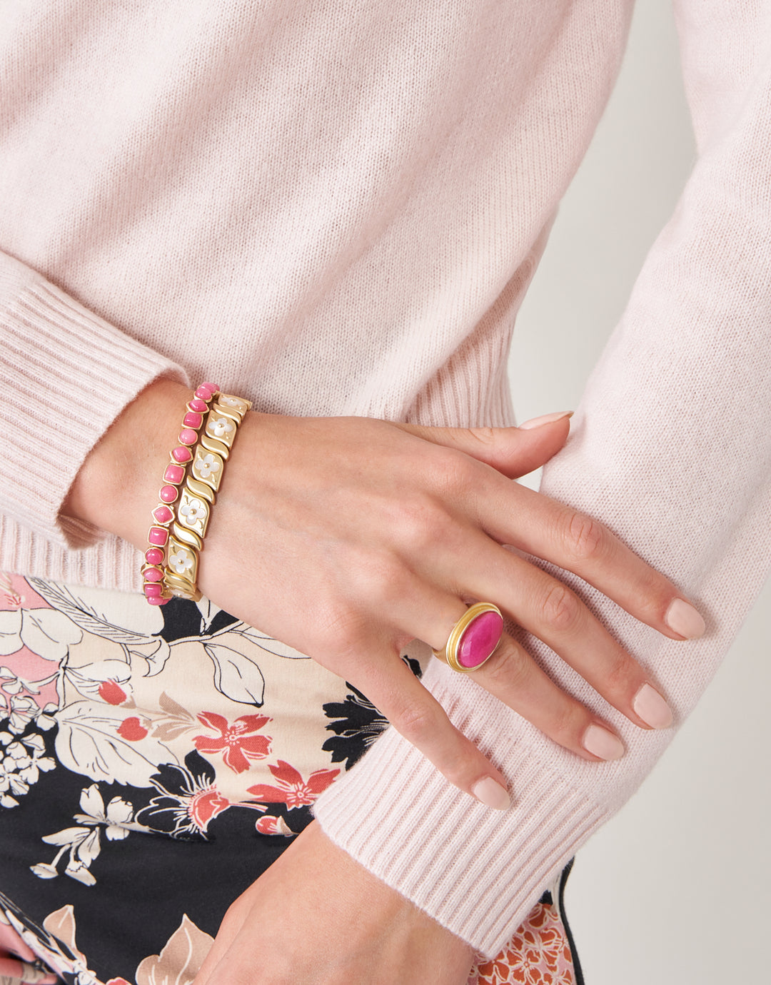 Spartina 449 Maera Stretch Bracelet- Pink