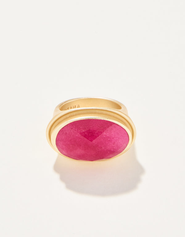 Spartina 449 Oval Stone Ring-Pink