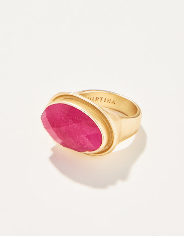 Spartina 449 Oval Stone Ring-Pink