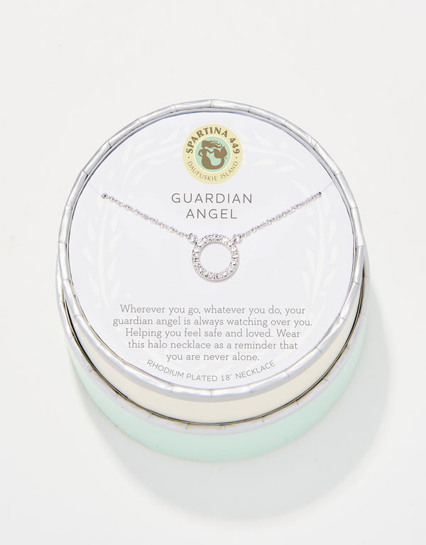 Spartina 449 Sea La Vie Necklace-Guardian Angel/Halo-Silver