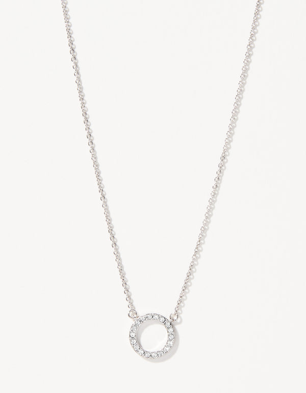 Spartina 449 Sea La Vie Necklace-Guardian Angel/Halo-Silver