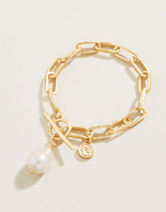 Spartina 449 Alodie Toggle Bracelet-Gold/Pearl