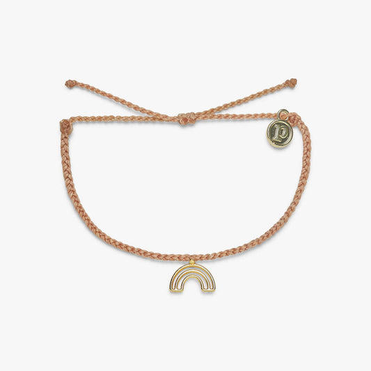 Puravida "Chasing Rainbows" Gold Charm Bracelet-Almond