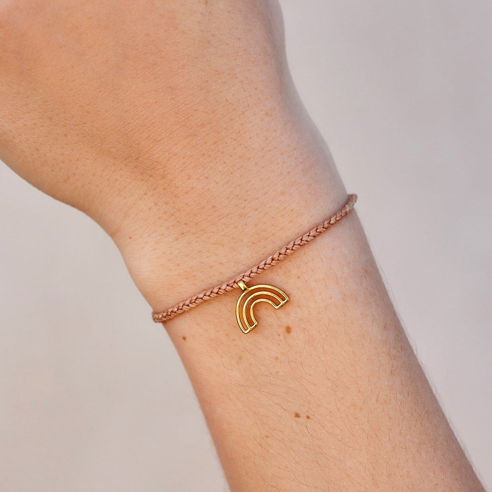 Puravida "Chasing Rainbows" Gold Charm Bracelet-Almond