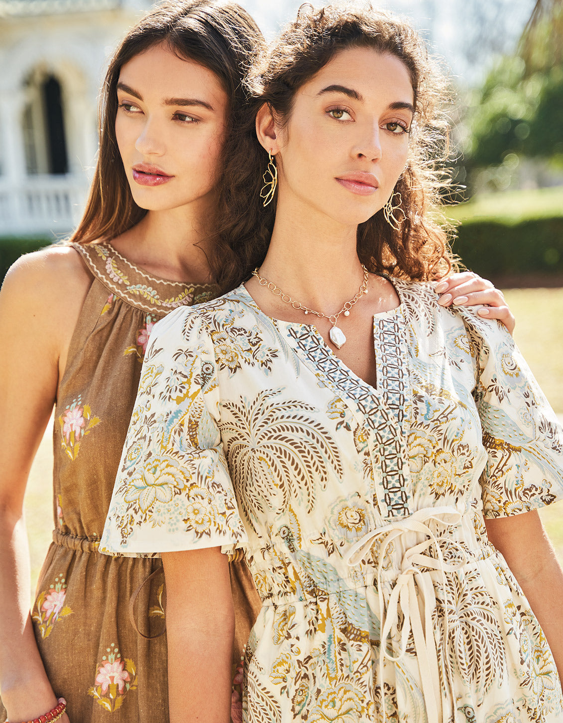 Spartina 449 Granny Flower Earrings-Gold