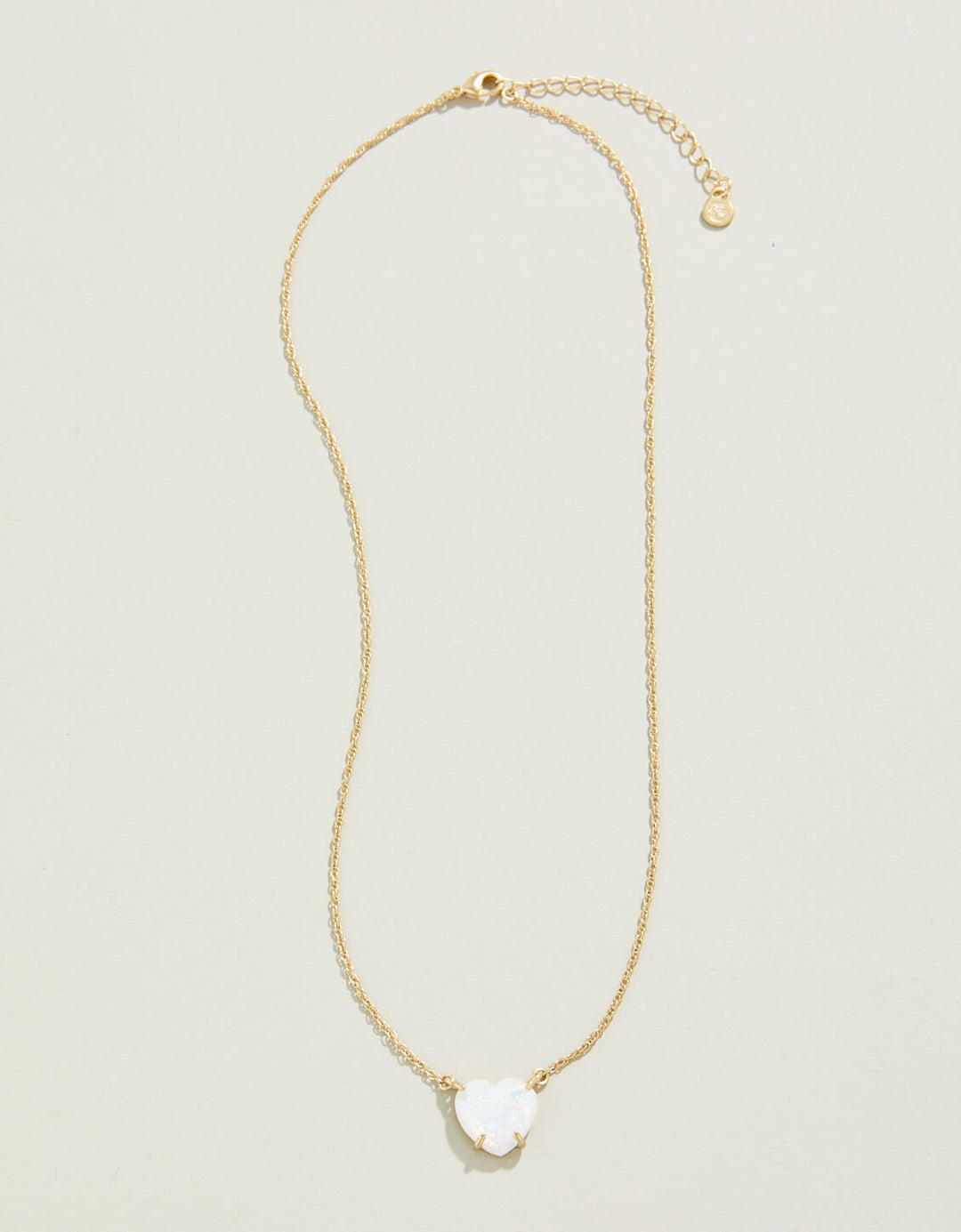 Spartina 449 Opaline Heart 17" Necklace-White