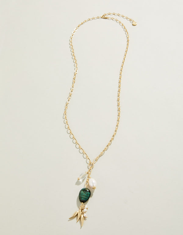 Spartina 449 Harper Necklace 30" -Pearl/Grey