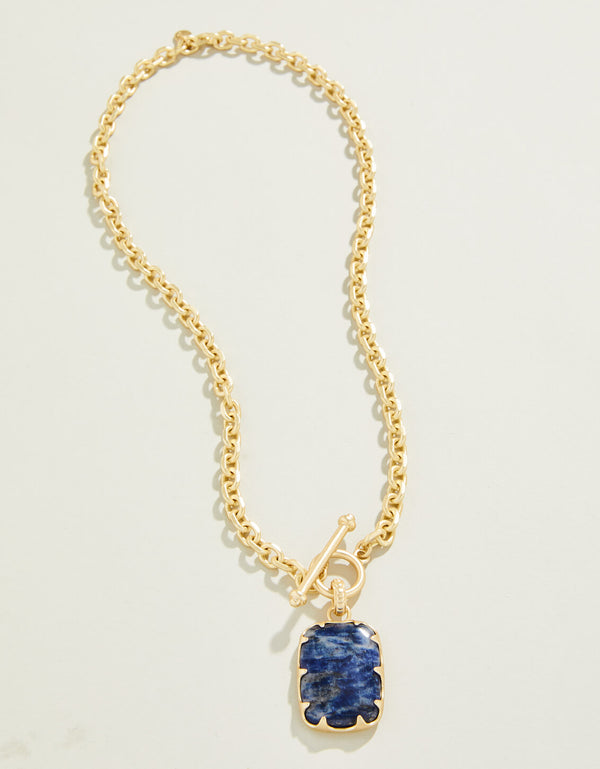 Spartina 449 Coralie Toggle Necklace 18"-Blue