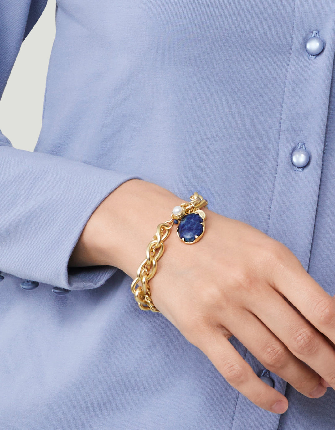 Spartina 449 Coralie Toggle Bracelet-Blue