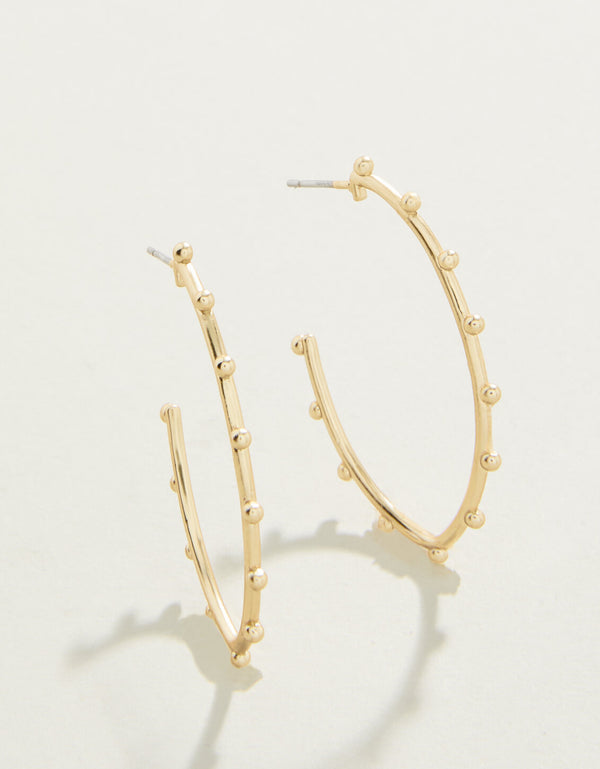 Spartina 449 Bobbi Hoop Earrings-Gold