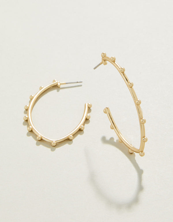 Spartina 449 Bobbi Hoop Earrings-Gold