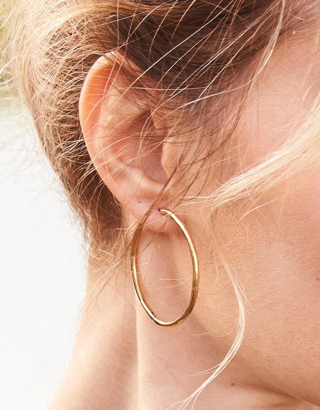 Spartina 449 Moonglade Hoop Earrings-30mm-Gold