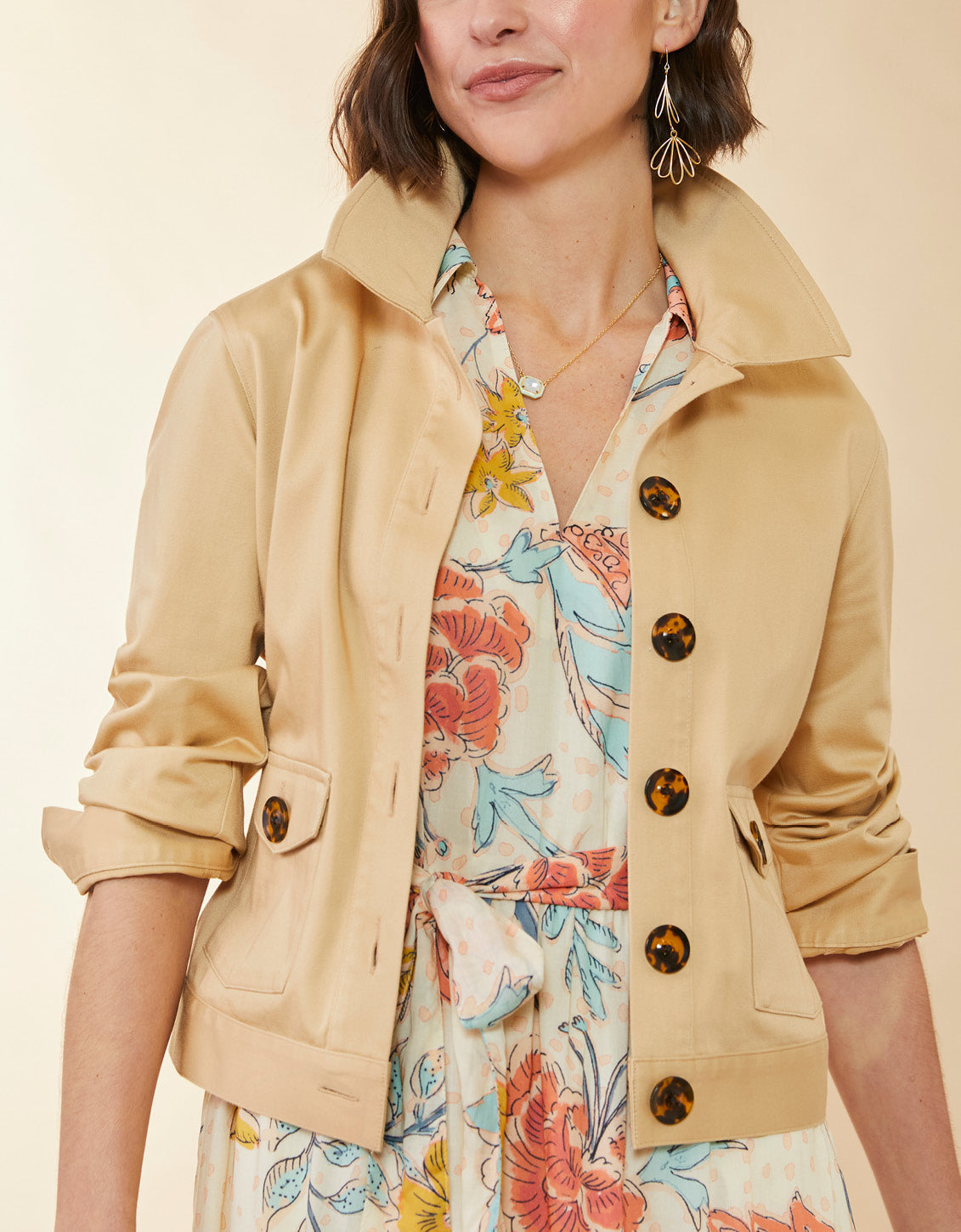 Spartina449 "Harlyn" Jacket-Khaki