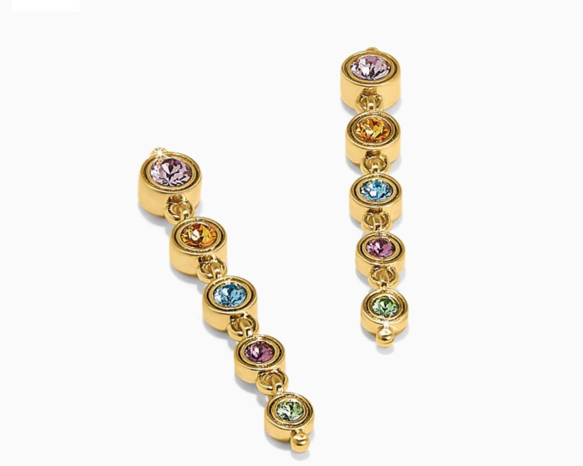 Brighton Twinkle Mod Post Earrings-Gold Multi