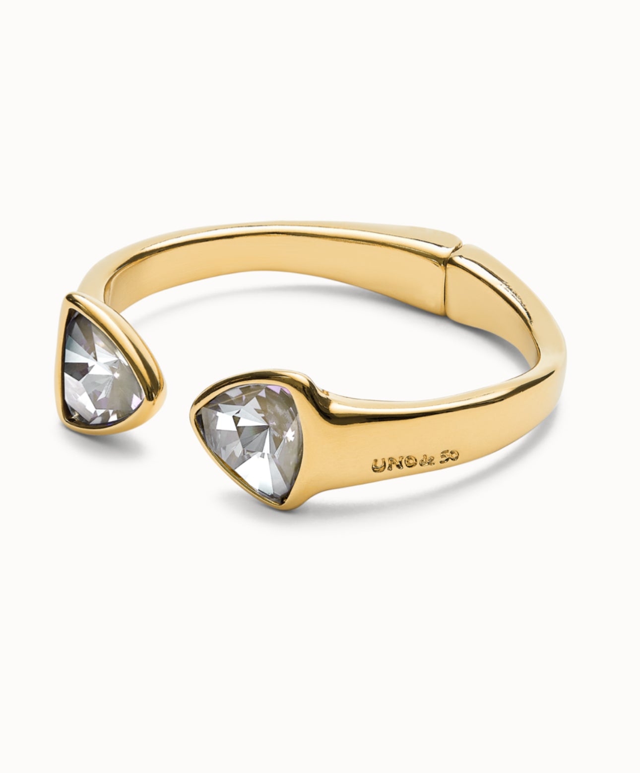 Uno de 50 "Be a Chameleon" Bangle-Gold/Moonstone