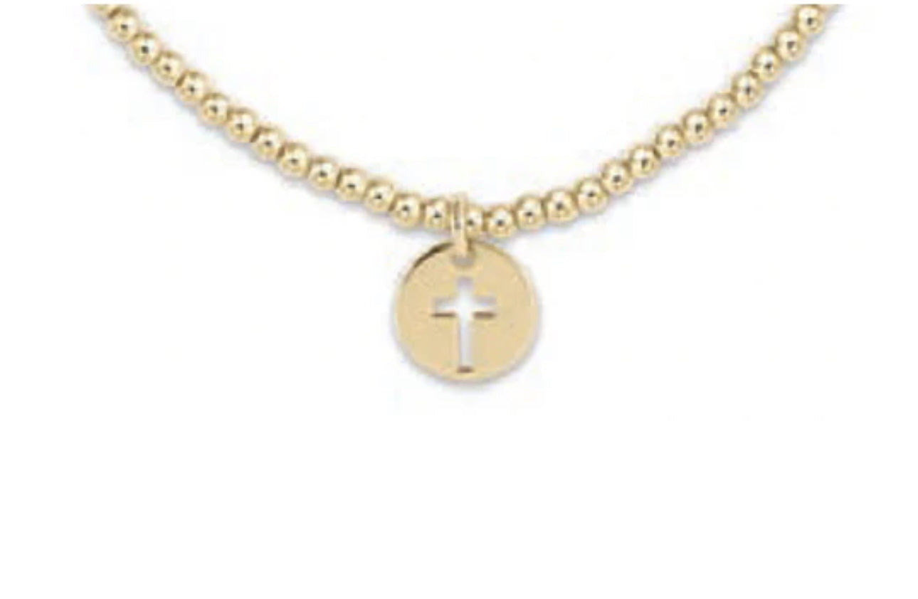 Enewton “Classic” Gold 2mm Bead Bracelet - Blessed Small Gold Disc