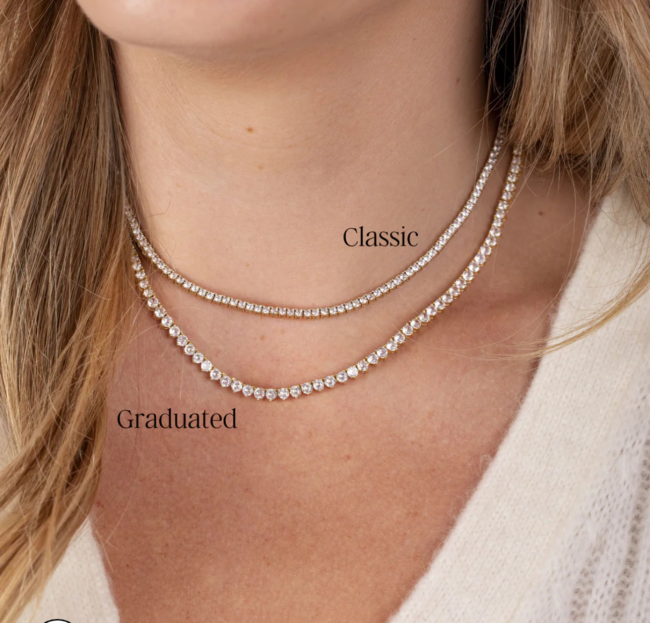 LeMel Classic CZ Tennis Necklace - Silver