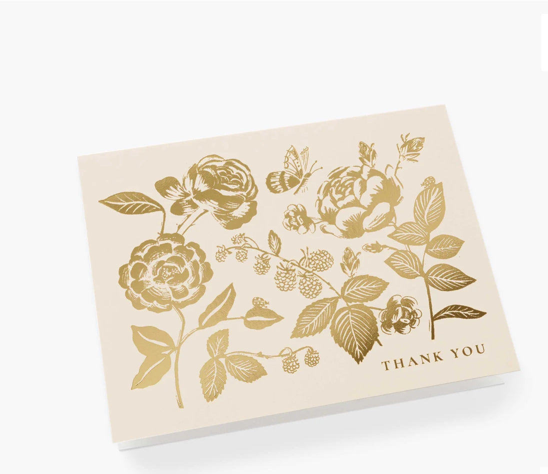 Rifle Paper Co. "English Rose" Thank You Cards -Boxed Set of 8