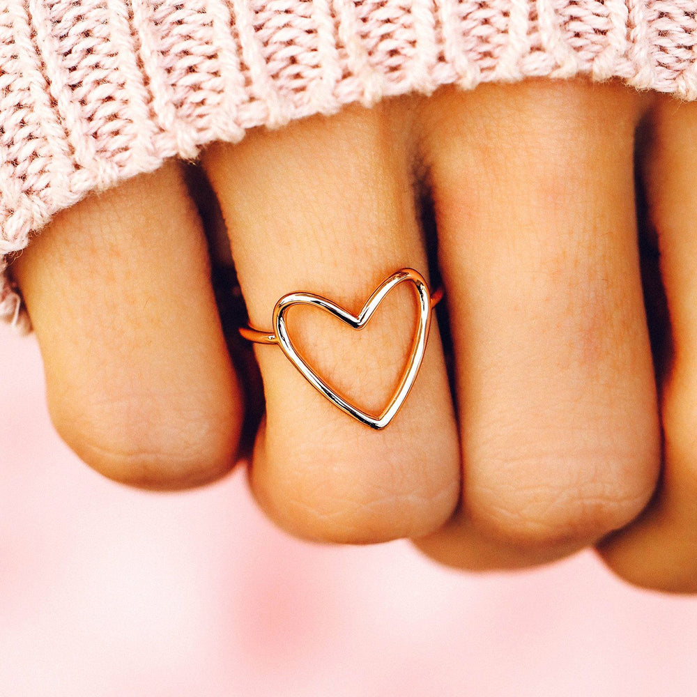 Puravida "Big Heart" Ring- Rose Gold