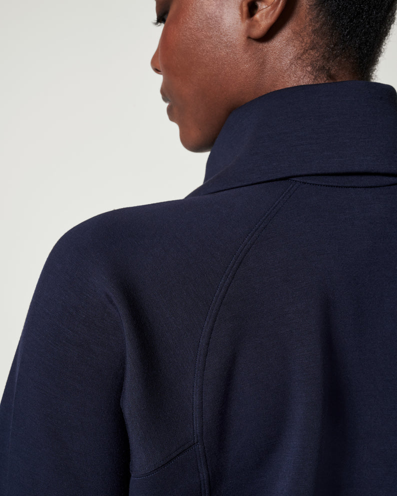 Spanx AirEssentials Half Zip-Classic Navy