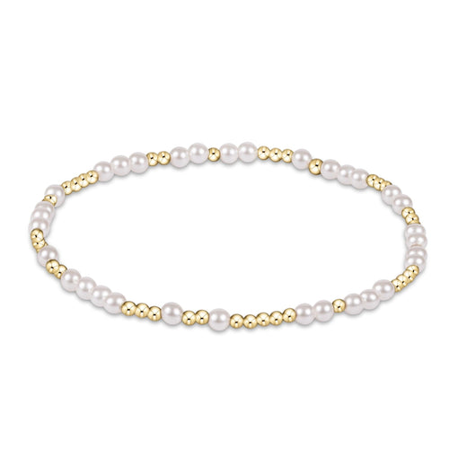Enewton Extends “Hope Unwritten” 3mm Bead Bracelet- Pearl
